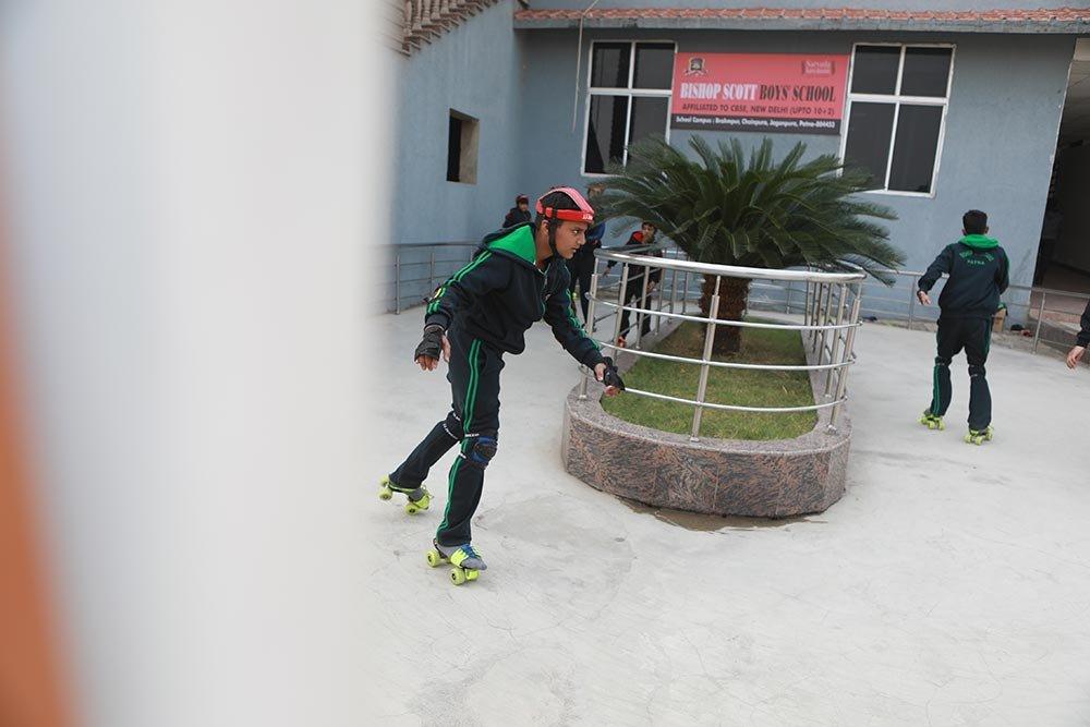 Skating at Bishop Scott Boys' School